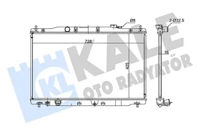 KALE 347735 Su Radyatörü 19010R5AA51 19010R6FG51 19010R6FG01 681378 190105LAA51