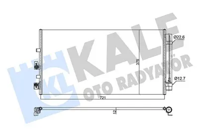 KALE 357280 Kondenser Klima Radyatoru Yenı Focus Iv 17>1.5 Ecoblue  1.0-1.5 Ecoboost 2210579 2381795 2405238 JX6119710AA JX6119710AB JX6119710AC