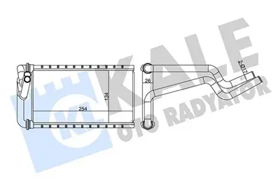 KALE 358620 Kalorıfer Radyatoru Honda Cıvıc Vııı 2006-2012 79110SNAA01