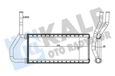 KALE 358610 Kalorıfer Radyatoru Honda Crv 2002> 79110SCAA01