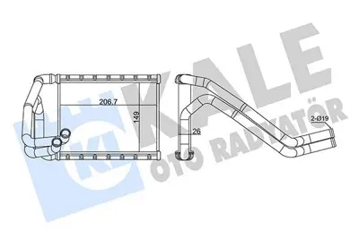 KALE 358665 Kalorıfer Radyatörü 971381H050