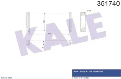 KALE 351740 Kalorıfer Radyatoru Man 19.422>94 D2866 