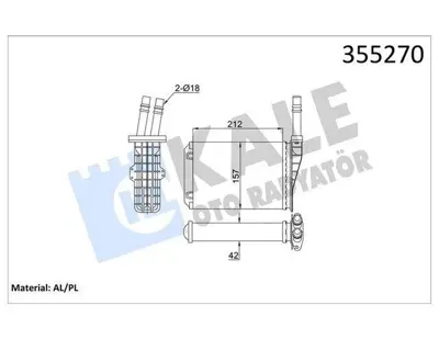 KALE 355270 Kalorıfer Radyatoru Espace Iıı 6025371298