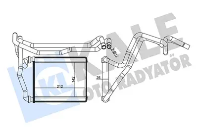 KALE 358580 Kalorıfer Radyatörü 8710742130 8710728051 8710728050 8710742120 8710728161 8710728160 8710742140 8710742150