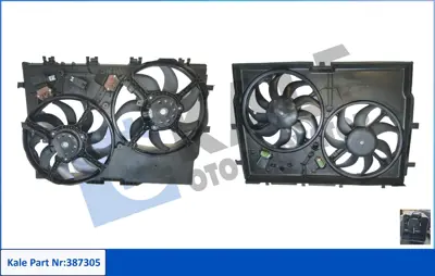 KALE 387305 Fan Motoru Davlumbazlı Fıat Ducato 2.0 2.3d 3.0d 07> (2 Rezıstor + 1 Relay) 21217526267 21217527666 7526267 7527666