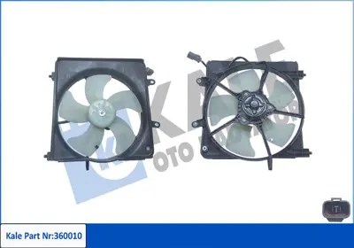 KALE 360010 Radyator Fanı Honda Jazz 1.2 1.3 2002-2008 19020PMET00