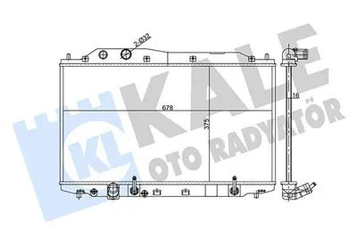 KALE 359135 Su Radyatörü 19010RNAA51 19010RNAJ51 19010RNCT51 19010RNBA01 19010RNBA51 19010RRH901 19010RNAJ99 19010RNCT01