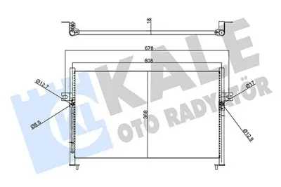 KALE 358455 Klima Radyatoru Hyundaı H-1 - Starex 2.4 2.4awd 2.5d-Crdı 2.5td 4wd 02<07 ; H100 2.4 2.5d-Td 93<00 K 