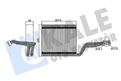 KALE 354130 Evaporator Al Vw Audı A4 Seat Exeo 8E1820103 8E1820103A 92293