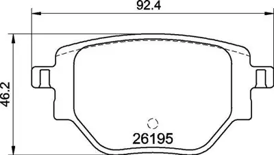 MGA 55765 Arka Fren Balatası Peugeot 2008 Iı 2019 Opel Corsa F 2019 1664737180 1681449980