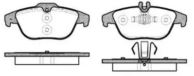 MGA 56316 Arka Fren Balata Mercedes W204-207 101221079 1411457380 1607878380 1607878580 1607878780 1607878980 1611140880 1611456980 1611457380 1611457480