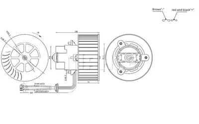 BEHR MAHLE AB 6 000S Kalorıfer Motoru Opel Omega B 12v Otomatık Klimalı 90541102 90542189