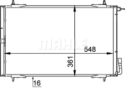 BEHR MAHLE AC 220 000P Kondenser ( Klima Radyatoru) 6455Y0