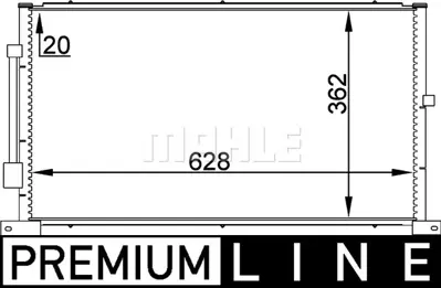 BEHR MAHLE AC 258 000P Klima Radyatoru Mondeo Iıı 1.8 / 2.0 16v / 2.0tdcı 00>07 Manuel Klimalı Olcu: (669×361 X Ss) ME1S7H19710AE