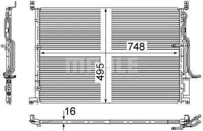 BEHR MAHLE AC 271 000S A/C Condenseraudı A8 4E0260403Q