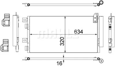 BEHR MAHLE AC 312 001S Klima Radyatoru Mını R50 R53 02>06 R52 04>07 64531490572