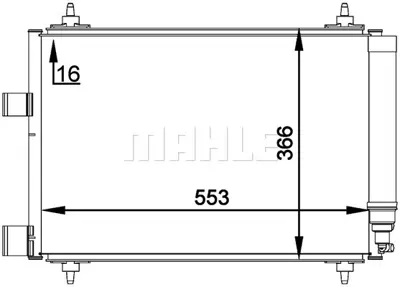 BEHR MAHLE AC 314 000P Kondenser ( Klima Radyatoru) 6455AC