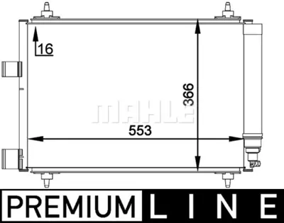 BEHR MAHLE AC 314 000P Kondenser ( Klima Radyatoru) 6455AC