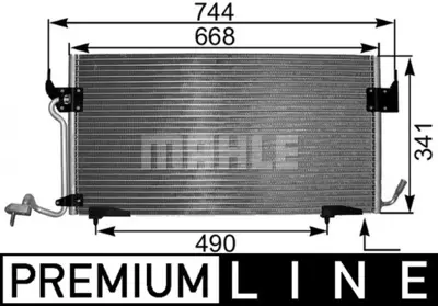 BEHR MAHLE AC 341 000P Klima Radyatoru Peugeot 306 Iı 9646061880