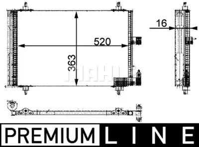 BEHR MAHLE AC 350 000P Kondenser ( Klima Radyatoru) 9652829180