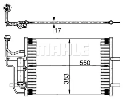 BEHR MAHLE AC 386 000S Kondenser ( Klima Radyatoru) BPYK6148ZA