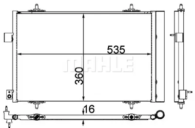 BEHR MAHLE AC 39 000P Klima Radyatoru (Kondanser) P407 P508 C5 Iıı 2008> Dw10bted4 (2.0 Hdı 16v) 6455JB