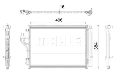 BEHR MAHLE AC 43 000P Kondenser ( Klima Radyatoru) 976062Y001