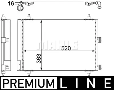 BEHR MAHLE AC 447 000P Kondenser ( Klima Radyatoru) 9645964780A