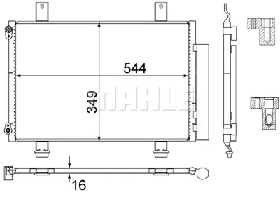 BEHR MAHLE AC 456 000S A/C Condensersuzukı Swıft P/D 9531062J10