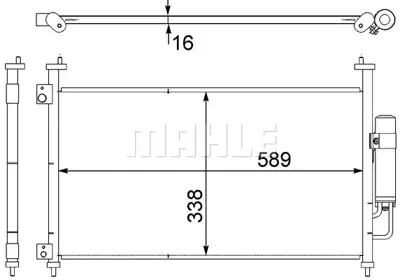 BEHR MAHLE AC 464 000S Kondenser ( Klima Radyatoru) 80110SMGE02