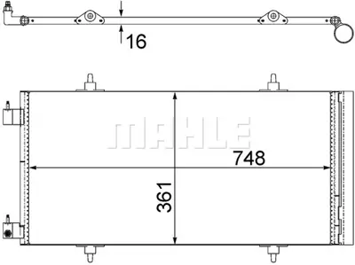 BEHR MAHLE AC 465 000S Kondenser ( Klima Radyatoru) 1489257080 6455AQ