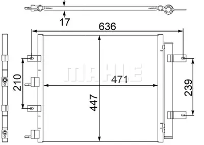 BEHR MAHLE AC 481 000S Klima Radyatoru S-Type Iı (X200) 99>07 Xf I (X250) 08>15 Xk Iı (X150) 07>14 XR856373