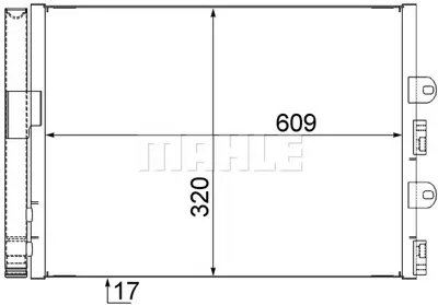 BEHR MAHLE AC 561 000S A/C Condenserfıat Punto Iı 1.2 51763472