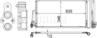 BEHR MAHLE AC 590 000S Klima Radyatoru Mını R55 R56 R57 R60 9239920