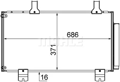 BEHR MAHLE AC 610 000S Kondenser ( Klima Radyatoru) 80100TL2A01