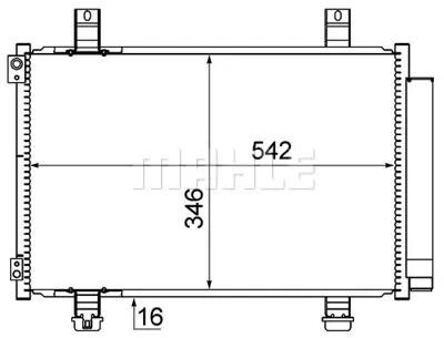 BEHR MAHLE AC 611 000S A/C Condenseropel Agıla B 93194055 9531051K00