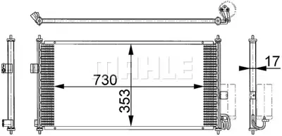 BEHR MAHLE AC 674 000S Kondenser ( Klima Radyatoru) 92110BU000