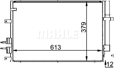 BEHR MAHLE AC 693 000P A/C Condenseralfa Romeo 159 / Brera 60694767