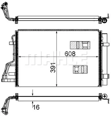 BEHR MAHLE AC 697 000S Kondenser ( Klima Radyatoru) 976061H000 VP6CTH19C600AD