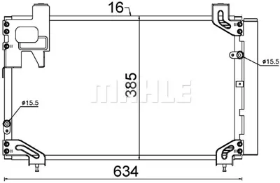 BEHR MAHLE AC 711 000S Kondenser ( Klima Radyatoru) 884500F120