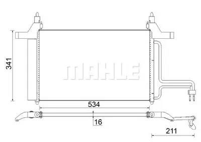 BEHR MAHLE AC 790 000S A/C Condenserfıat Stılo (192) 46745840