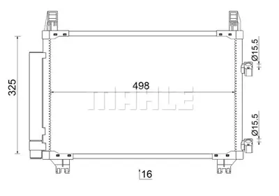 BEHR MAHLE AC 793 000S Kondenser ( Klima Radyatoru) 884600D050