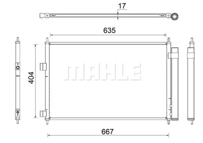 BEHR MAHLE AC 798 000S Kondenser ( Klima Radyatoru) 8846042100