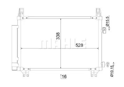 BEHR MAHLE AC 806 000S Kondenser ( Klima Radyatoru) 884600D060