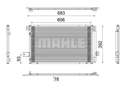 BEHR MAHLE AC 819 000S Kondenser ( Klima Radyatoru) 8845005170