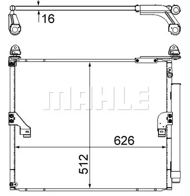 BEHR MAHLE AC 862 000S Kondenser ( Klima Radyatoru) 8846060430