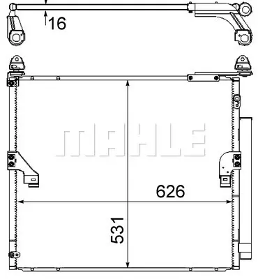 BEHR MAHLE AC 863 000S Kondenser ( Klima Radyatoru) 8846060440