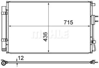 BEHR MAHLE AC 868 000S Kondenser ( Klima Radyatoru) 976062W501