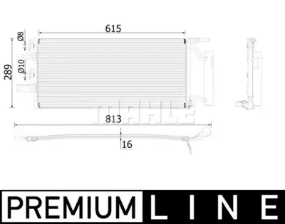 BEHR MAHLE AC 893 000P Klima Radyatoru Premıum Lıne Bmw F40 F45 F48 Mını F54 F56 F60 64509271206 9271206