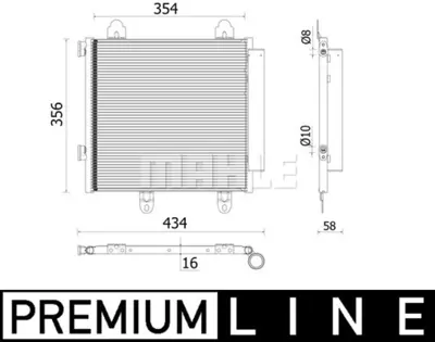 BEHR MAHLE AC 897 000P Kondenser ( Klima Radyatoru) 88450YV010